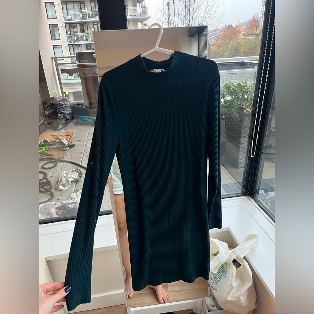 Miss selfridge emerald sweater dress